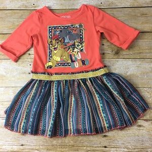 Girl’s dress Disney lion guard 2- layers skirt 3T